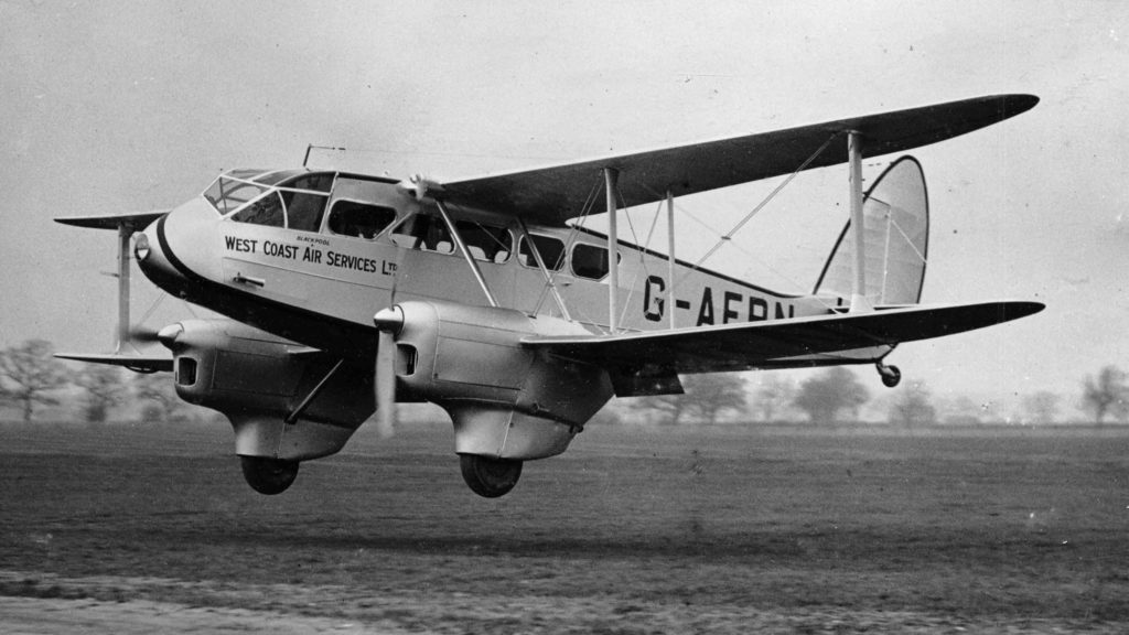 De Havilland Firefly Rapide biplanefrom